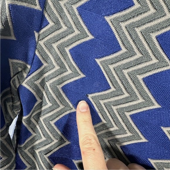 NWD Missoni Crochet‎ Knit Zig Zag Dress in Blue [ SZ 38 ] #Q438 - Picture 12 of 17